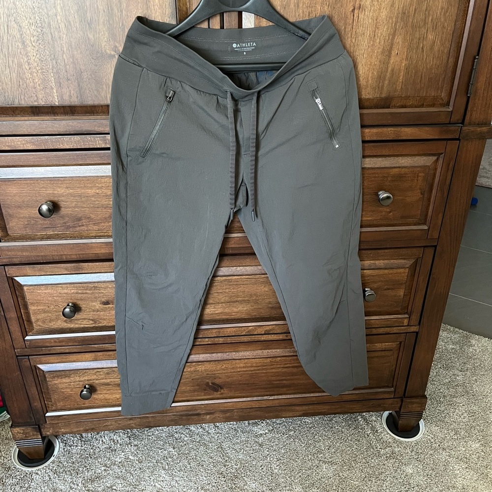ATHLETA TREKKIE NORTH JOGGER  GREY-GREEN. Sz. 8